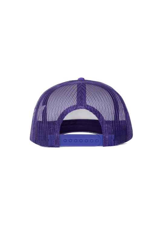 infinite value trucker hat - white/purple