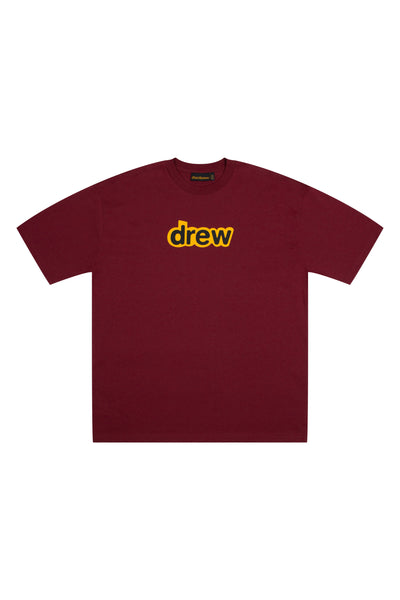 secret ss tee - burgundy – drew house