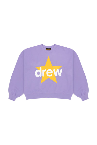 infinite value boxy crewneck - lavender – drew house