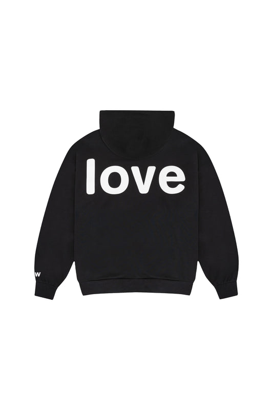 love hoodie - black