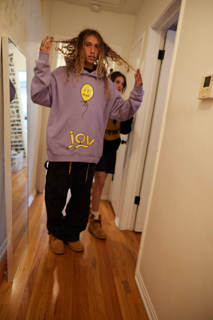 joy hoodie - lavender – drew house
