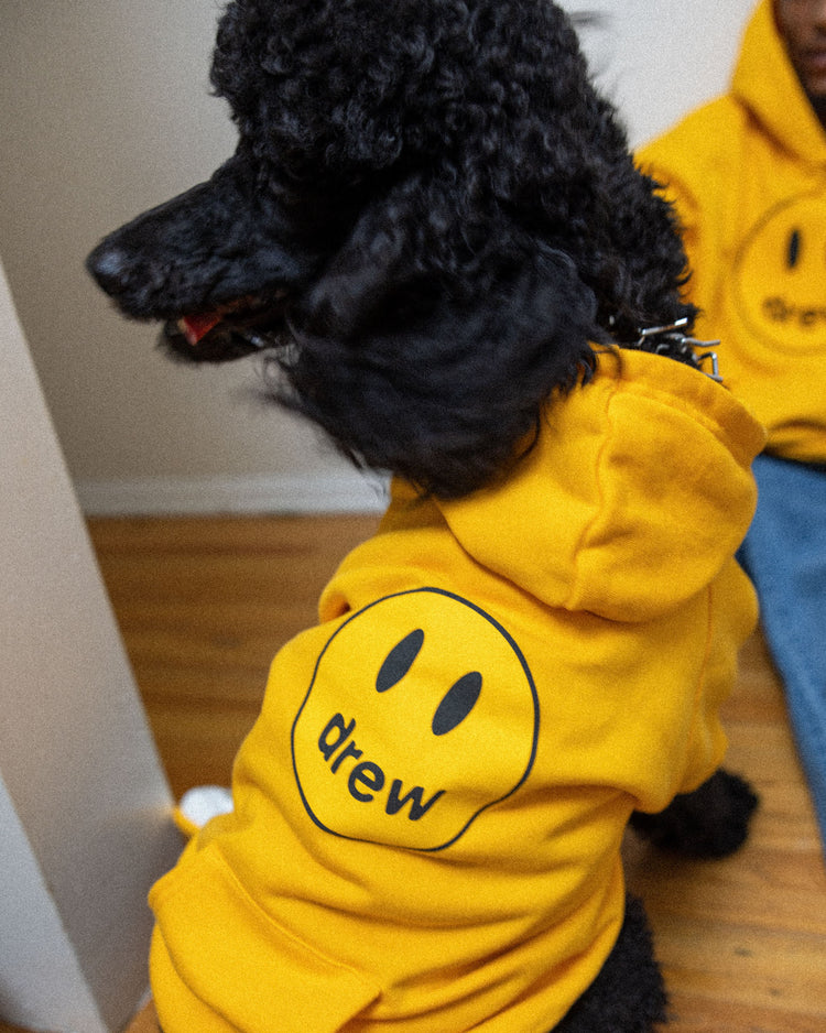 dawg mascot hoodie - golden yellow