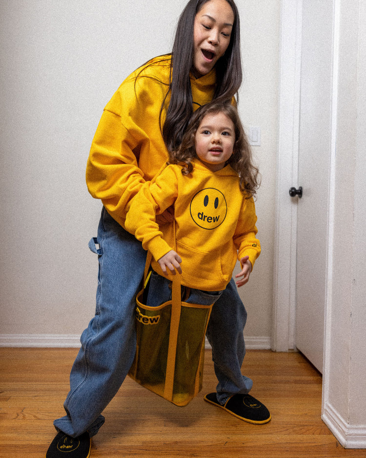 mini drew mascot hoodie - golden yellow