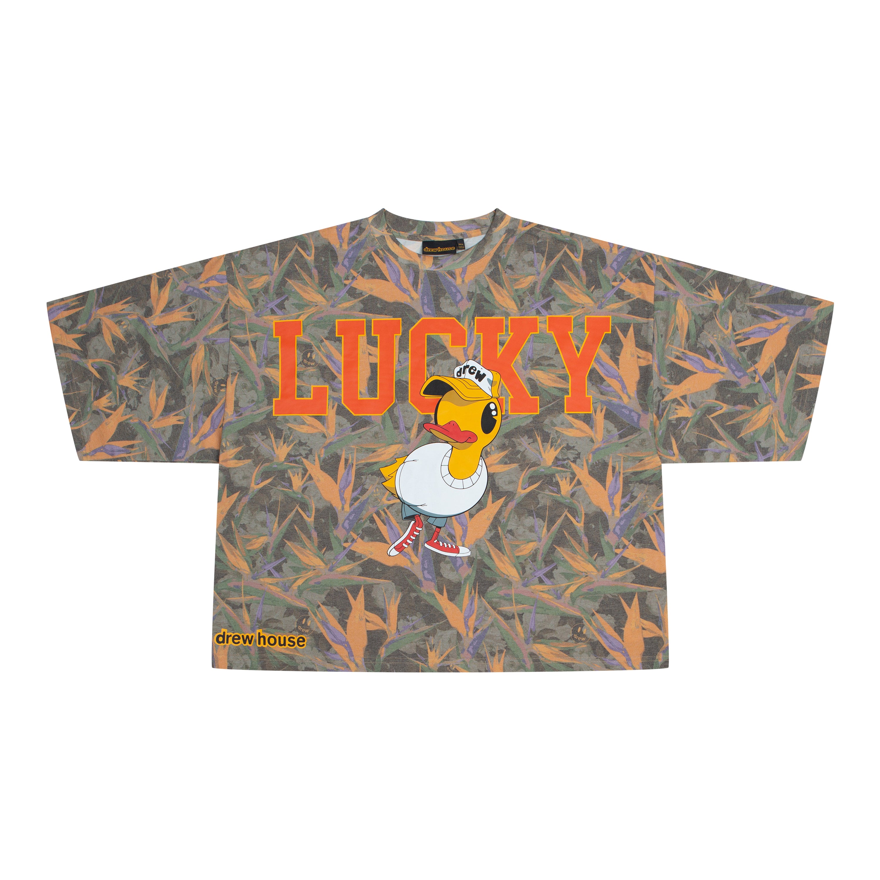 lucky boxy ss tee - drew camo – drew house