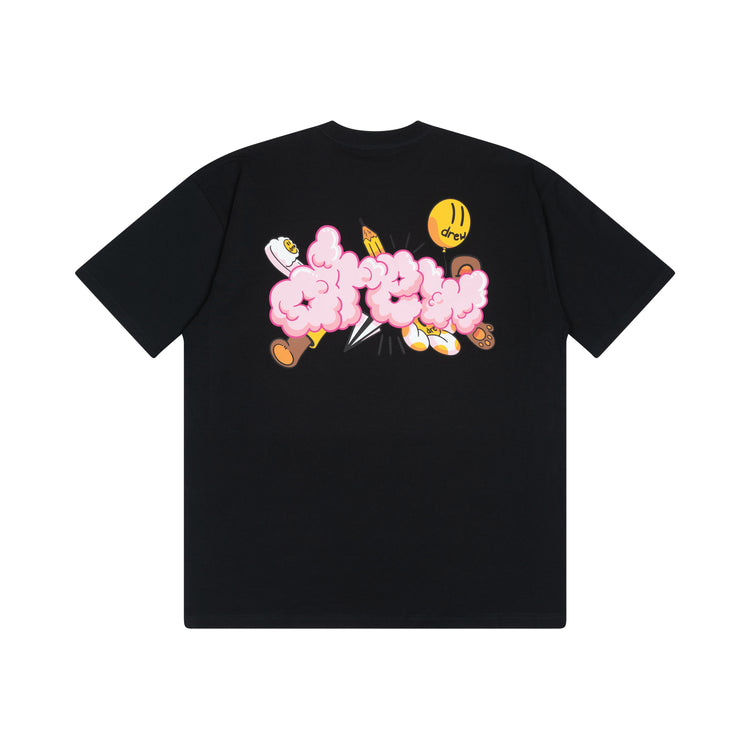 doodle joy ss tee - black