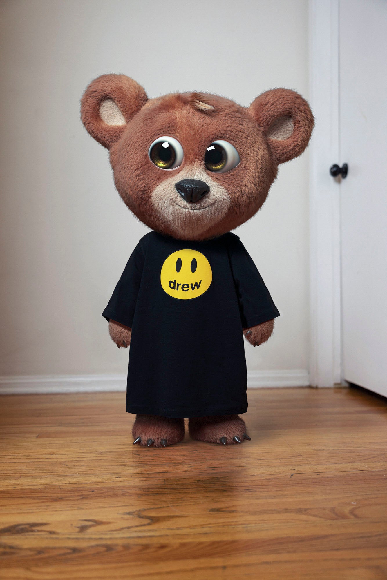 Drew house mascot ぬいぐるみ mini drew mascot ss tee - black – drew house