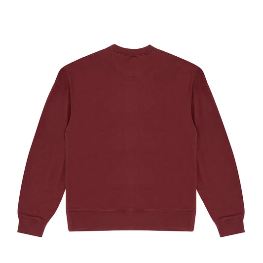 sketch mascot crewneck - burgundy