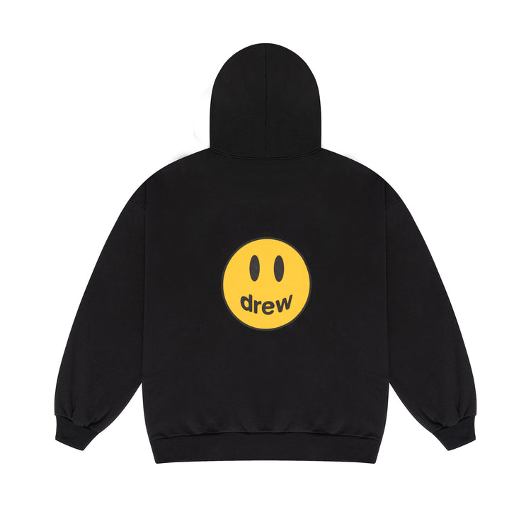 secret zip up hoodie - black