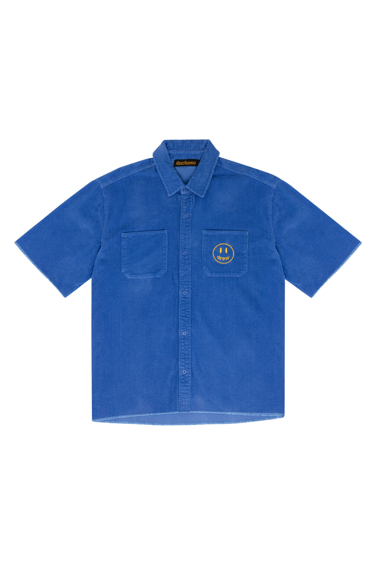 corduroy ss shirt - royal blue