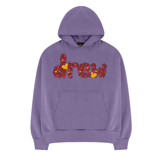 love, drew hoodie - lavender