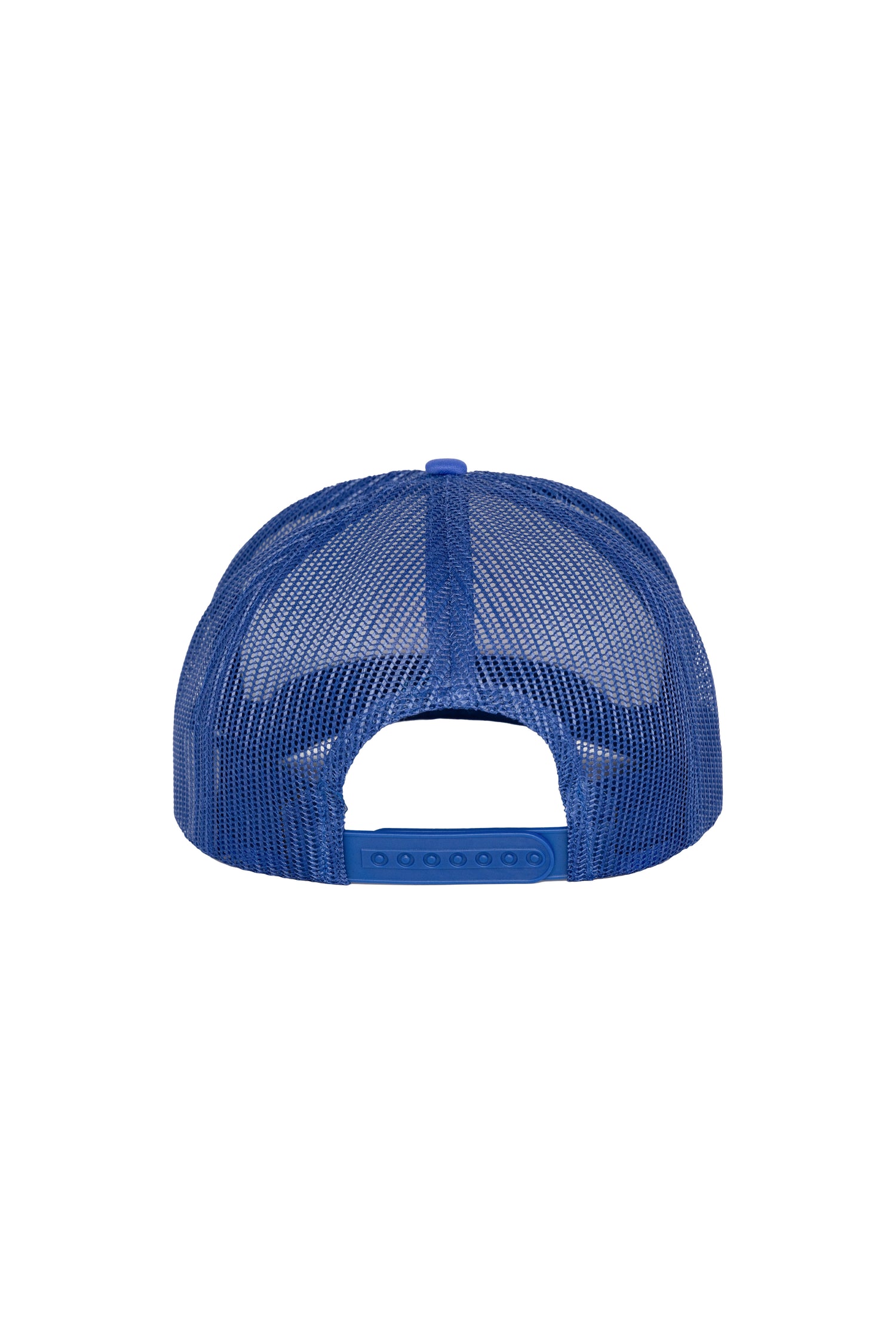 mascot trucker hat - white/royal blue