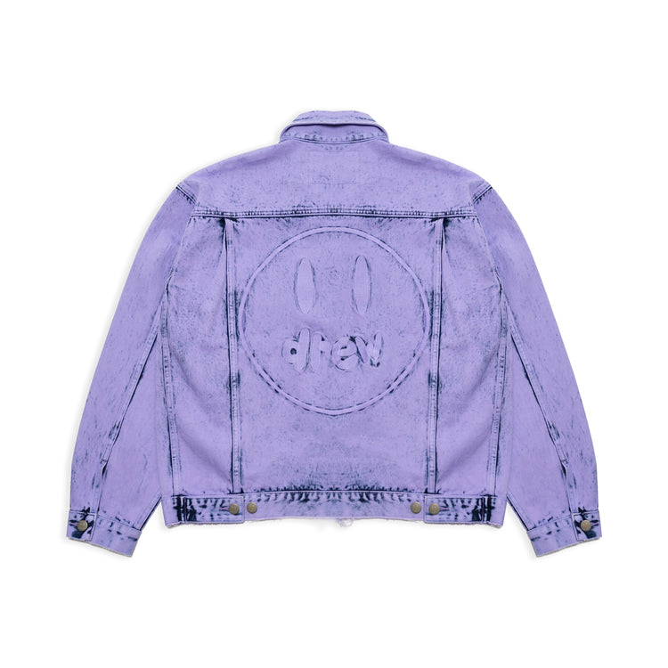 oversized trucker jacket - drenched lavender